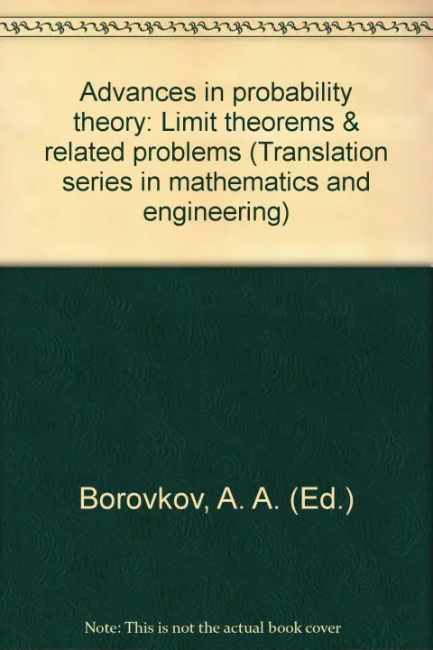 Cover of Advances in probability theory