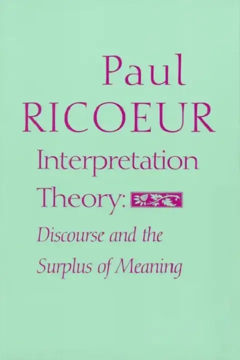 Cover of Interpretation Theory