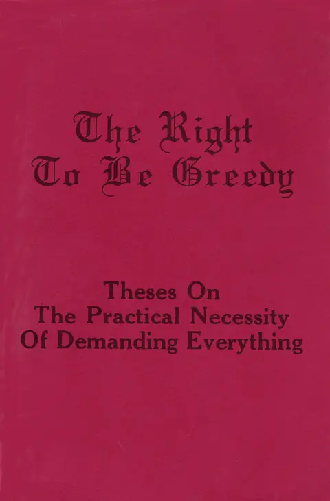 Cover of Right to Be Greedy
