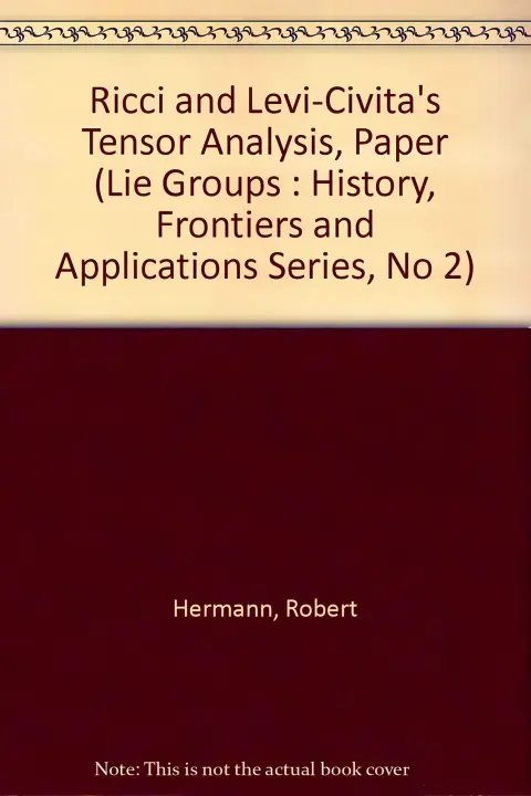 Cover of Ricci and Levi-Civita's Tensor Analysis, Paper