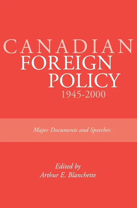 Cover of Canadian Foreign Policy, 1945-2000