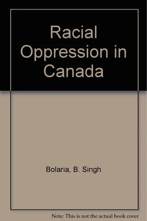 Cover of Racial Oppression in Canada