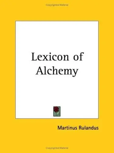 Cover of Lexicon of Alchemy