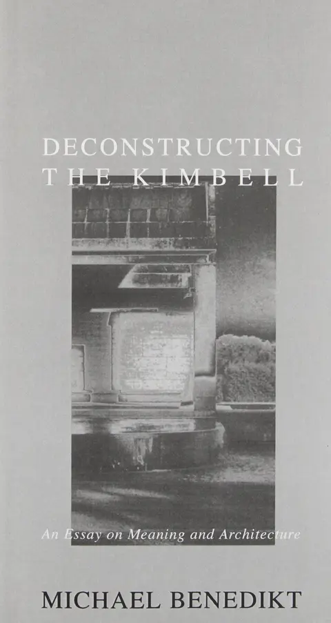 Cover of Deconstructing the Kimbell