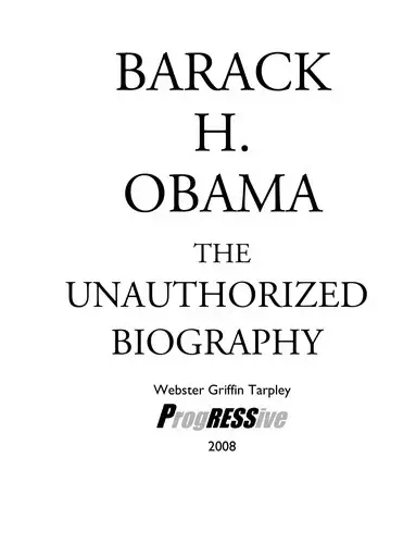 Cover of Barack H. Obama
