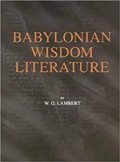 Cover of Babylonian Wisdom Literature