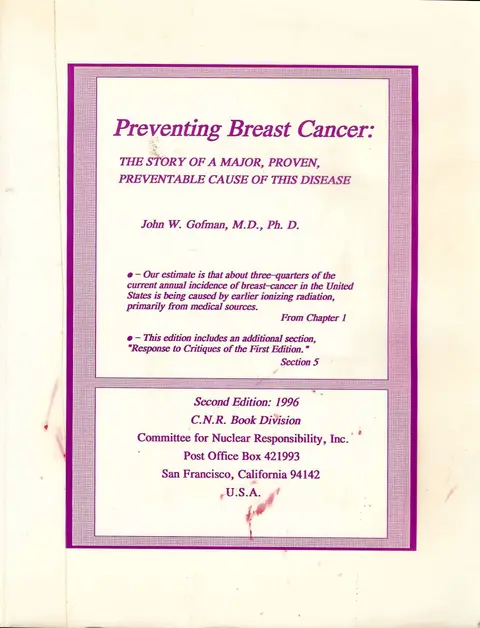 Cover of Preventing Breast Cancer