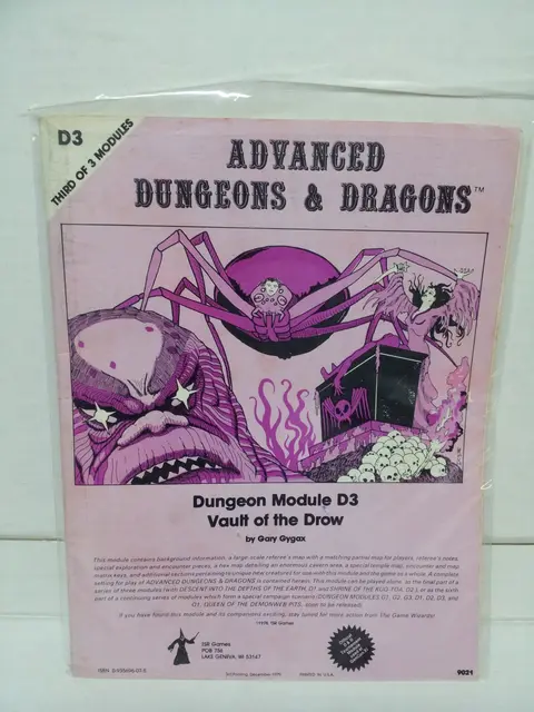 Cover of Dungeon Module D3 - Vault of the Drow