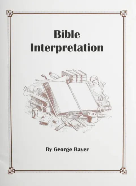 Cover of Bible Interpretation