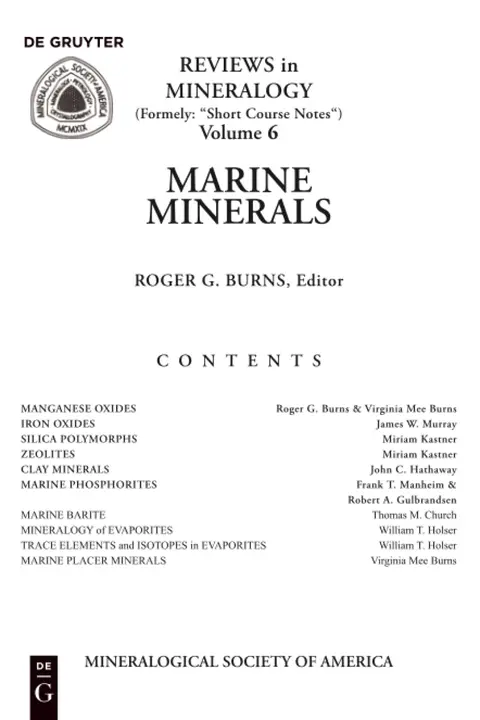 Cover of Marine Minerals