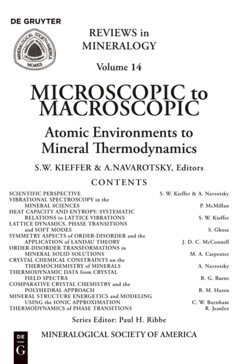 Cover of Microscopic to Macroscopic