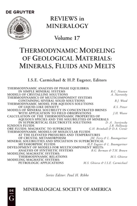 Cover of Thermodynamic Modeling of Geologic Materials