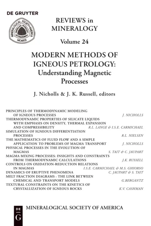 Cover of Modern Methods of Igneous Petrology
