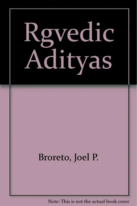 Cover of The Rgvedic Adityas