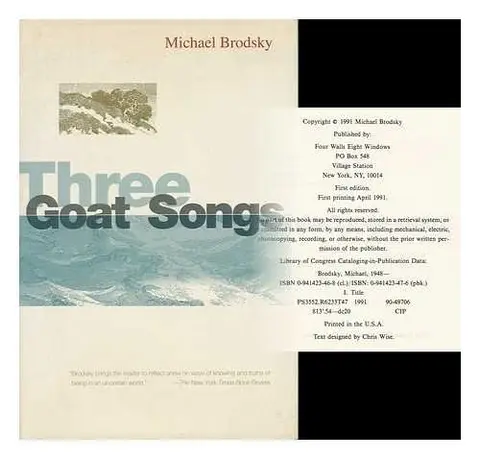 Cover of Three Goat Songs