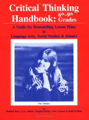 Cover of Critical Thinking Handbook 6Th-9Th Grades