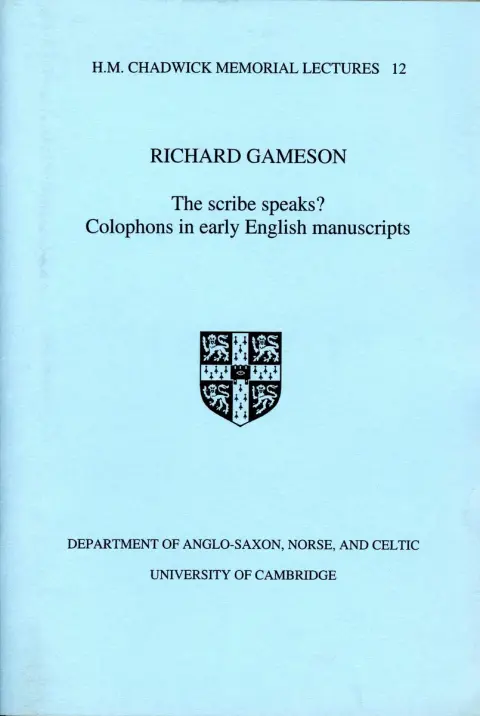 Cover of The Scribe Speaks?