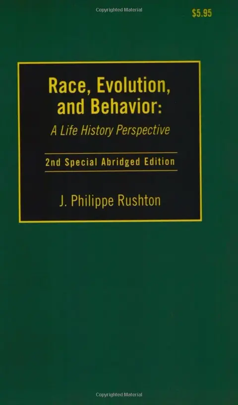 Cover of Race, Evolution, and Behavior