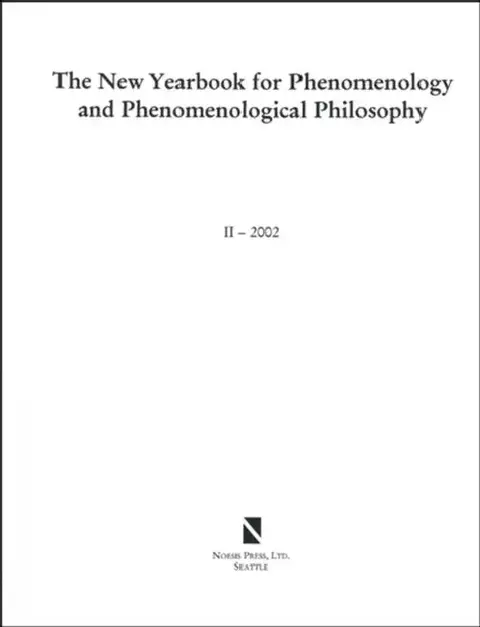 Cover of The New Yearbook for Phenomenology and Phenomenological Philosophy