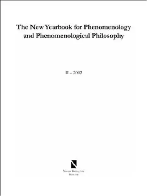 Cover of The New Yearbook for Phenomenology and Phenomenological Philosophy