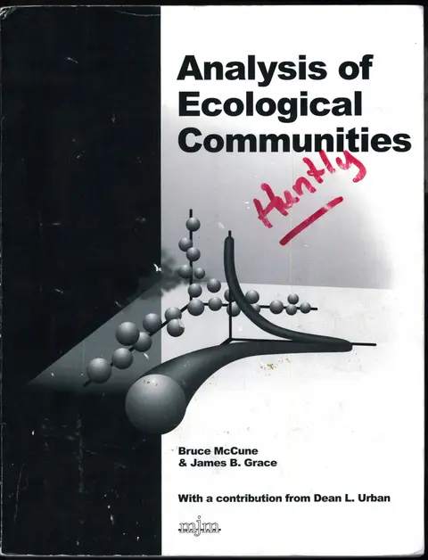 Cover of Analysis of Ecological Communities
