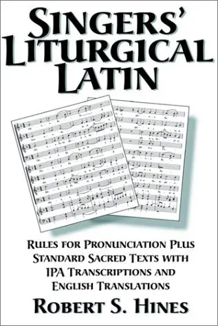 Cover of Singers' Liturgical Latin