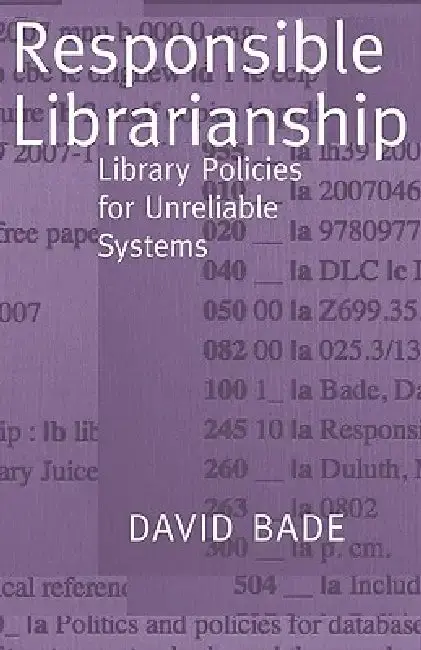 Cover of Responsible Librarianship