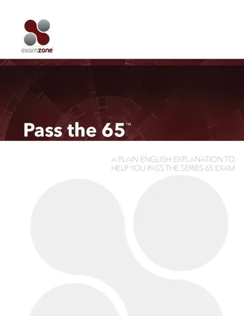 Cover of Pass the 65