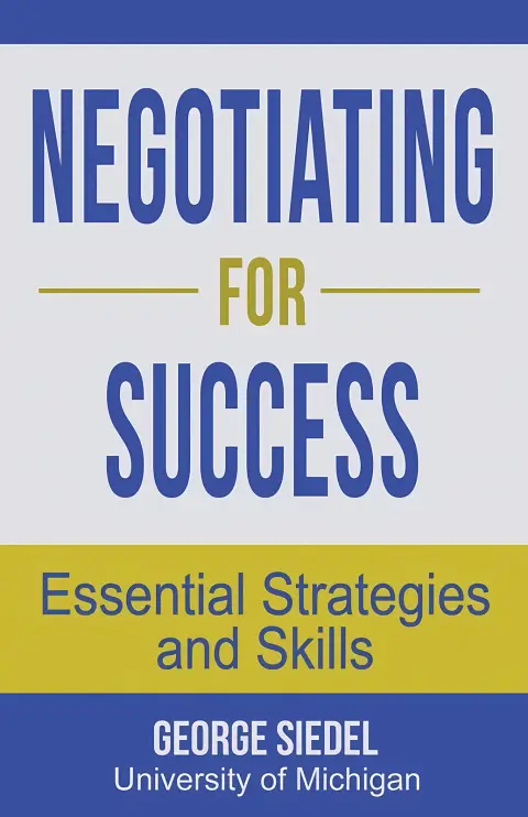 Cover of Negotiating for Success