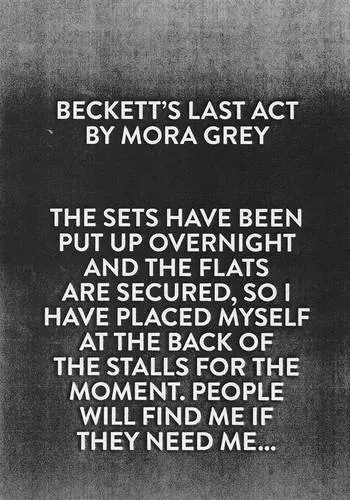 Cover of Beckett's Last Act