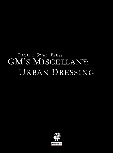 Cover of Raging Swan's GM's Miscellany