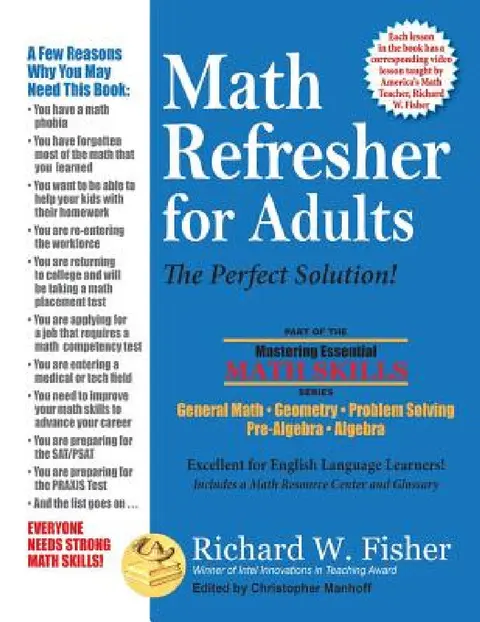 Cover of Math Refresher for Adults