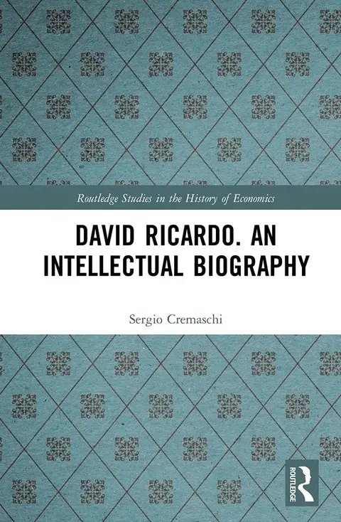 Cover of David Ricardo. an Intellectual Biography