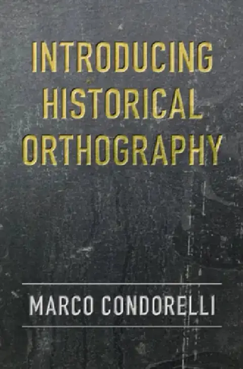 Cover of Introducing Historical Orthography
