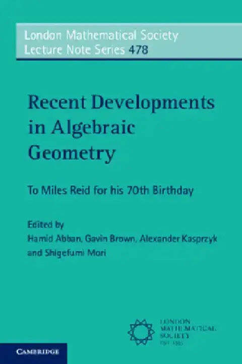 Cover of Recent Developments in Algebraic Geometry
