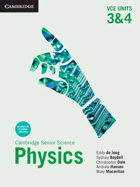 Cover of Cambridge Senior Science Physics VCE Physics VCE Units 3&4
