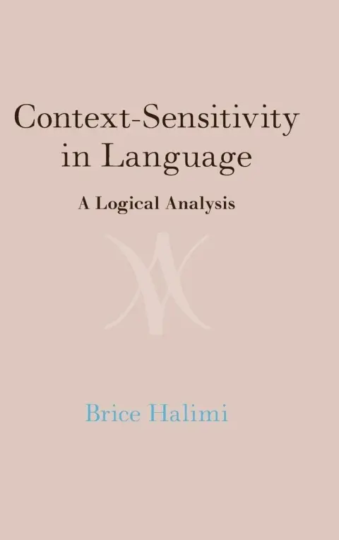 Cover of Context-Sensitivity in Language