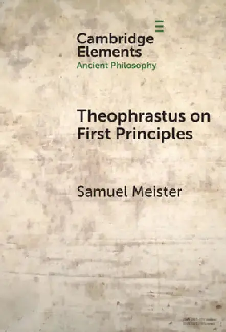 Cover of Theophrastus on First Principles