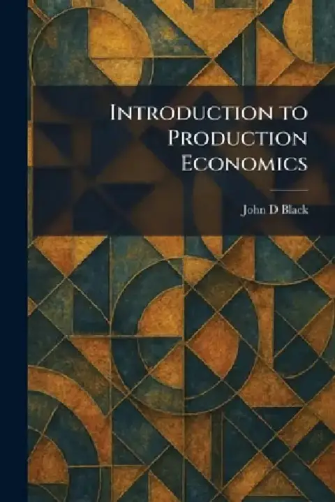 Cover of Introduction to Production Economics