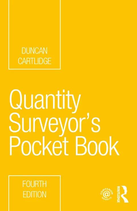 Cover of Quantity Surveyor's Pocket Book