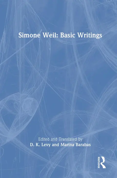 Cover of Simone Weil