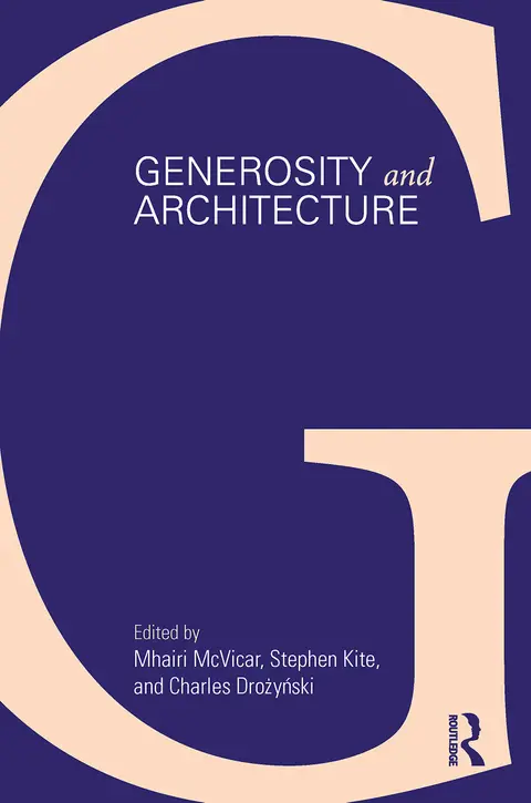 Cover of Generosity and Architecture