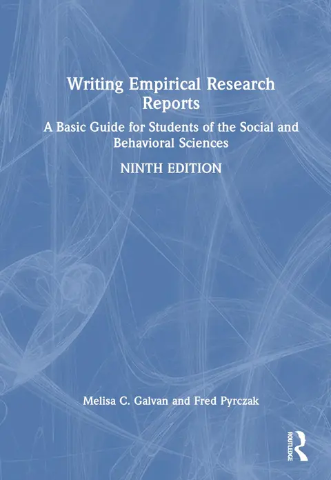 Cover of Writing Empirical Research Reports