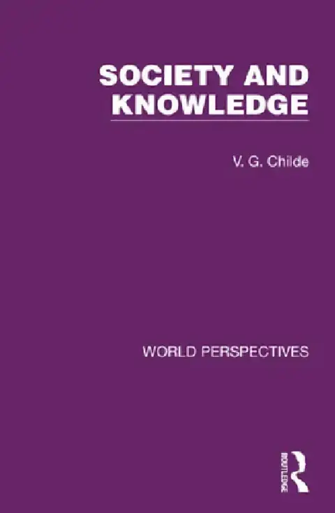 Cover of Society and Knowledge