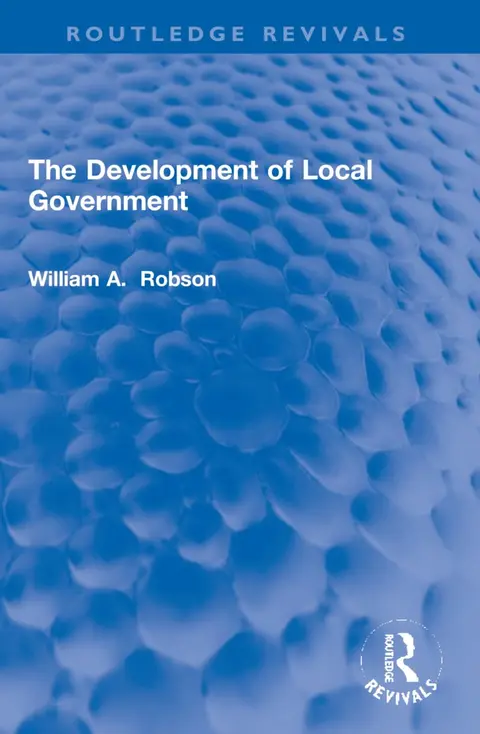Cover of The Development of Local Government