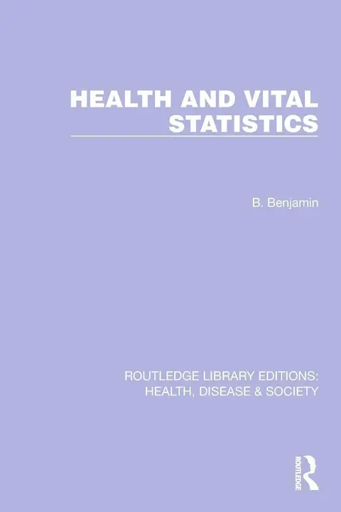 Cover of Health and Vital Statistics