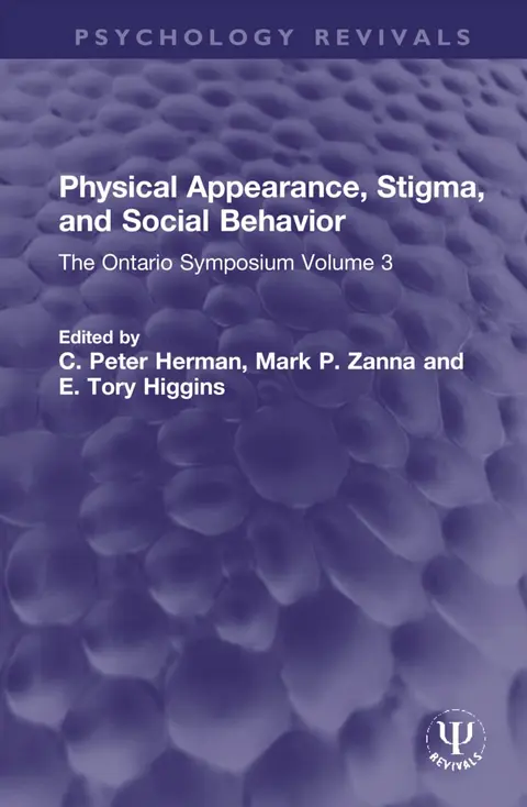 Cover of Physical Appearance, Stigma, and Social Behavior