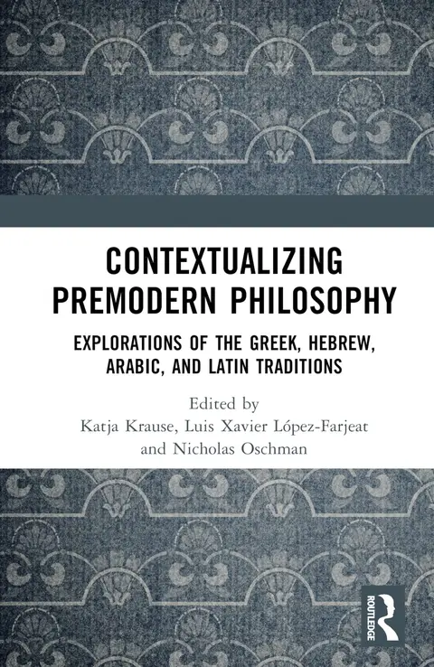Cover of Contextualizing Premodern Philosophy