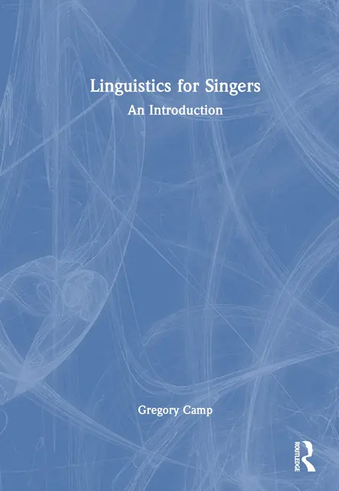 Cover of Linguistics for Singers