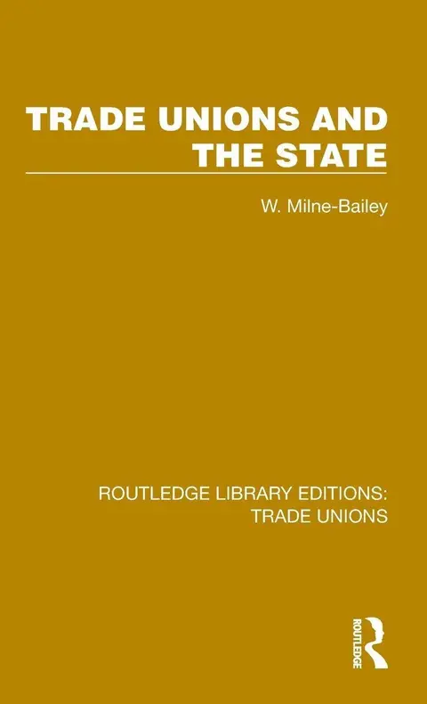Cover of Trade Unions and the State
